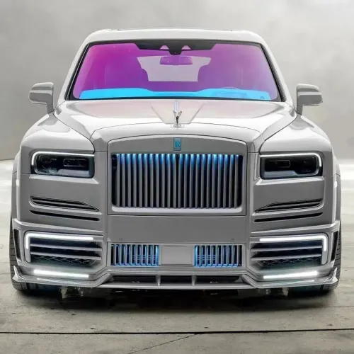 Ağ rəngdə Rolls Royce şəkilləri