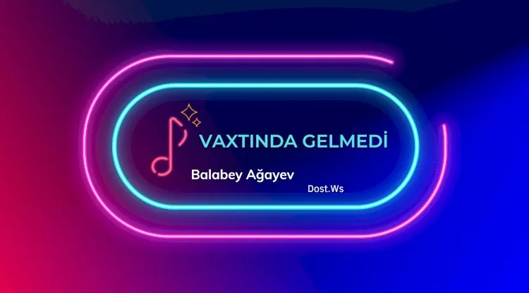 Balabəy Ağayev - Vaxtında Gəlmədi