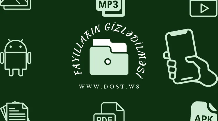 Telefondakı fayılların gizlədilməsi - Proqramsız