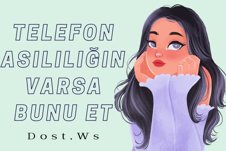 Telefon asılılığın varsa bunu et