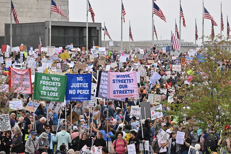 Massive “Hands Off” Protests Erupt Across the U.S. Against Trump and Elon Musk